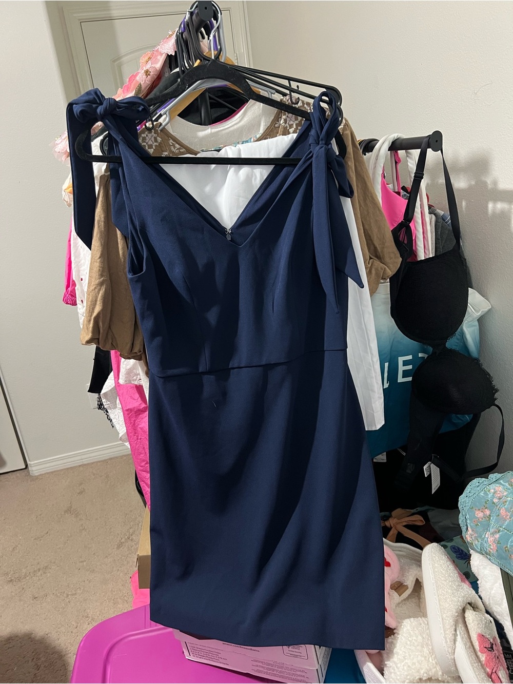 The BCBGeneration Liam Tie-Sleeve Mini Dress